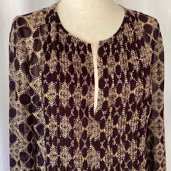 Soma Intimates Sheer Soft Chiffon Dress Women’s Large Long Sleeve - Picture 3 of 7